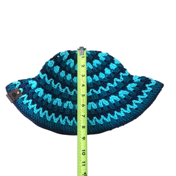 Crochet Bucket Hat | Aqua & Peacock - Picture 15 of 16